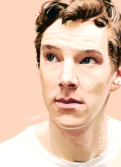 imrisah:  Digital painting of ben c It took one bloody year to