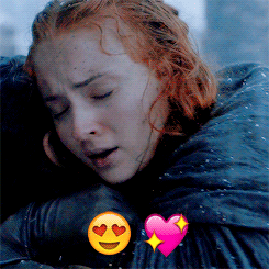 grahamewill:  Jon/Sansa   emojis 
