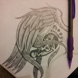 tattoofreaks:  Another sketch for an upcoming tattoo #drawing