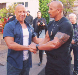 domsletty:  Vin Diesel & Dwayne Johnson | Fast & Furious