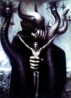 80s-90s-stuff:  “Satan I” by H.R. Giger - this artwork