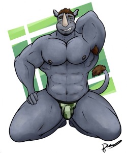 gay-yiff-tiger:  Sexy Rhino dudes for the-confused-teen!