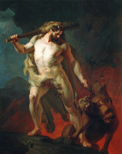 Hercules Removes Cerberus from the Gates of Hell Johann Koler,