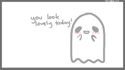 gnomosexuals:  i drew a blushy ghost thing bc my dash feels kinda…..gloomy???