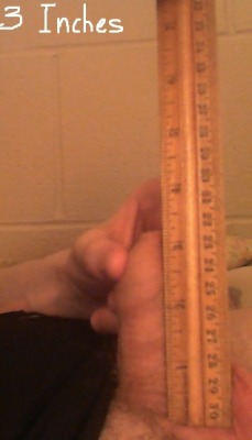 subbii:  I measured my penis, as requested. I wasn’t exactly
