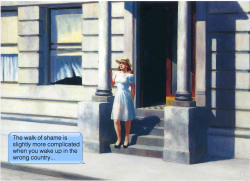 ifpaintingscouldtext:  Edward Hopper | Summertime | 1943
