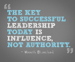 goodideaexchange:  “The key … is influence, not authority.”