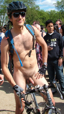 I like hairy guys on the nude bike ride…