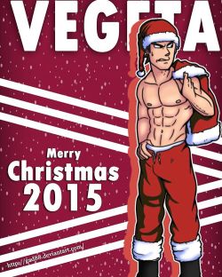 Un Vegeta para Navidad/A Veggie for X-Mas ^^ Fanart made by me