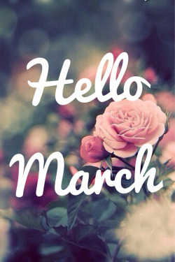 rytabellamy:  Hello March, please be good to us.♡
