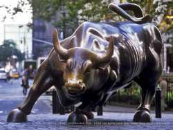 The Wall Street Bull Love this sculpture, that stands in Bowling
