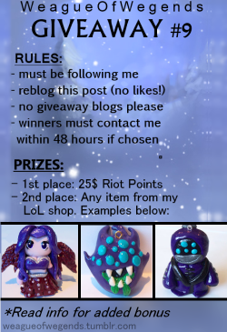 weagueofwegends:  The first place prize is Riot Points, and the