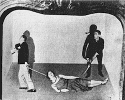 Scene from The Alfred Jarry Theatre and Public Hostility, directed
