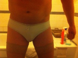 guyinpanties:  This evenings attire.  Love how they look on you.
