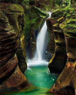 an-adolescent-adventure:  Corkscrew Falls, Hocking Hills, Ohio,