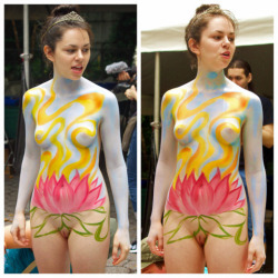 kaitekay77:  All Dressed up in her best body paint,  