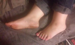 pink toenails 