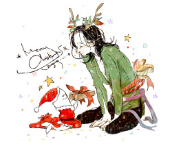 du9on9:  Merry Christmas LOKI! From Dugong-Santa   ！！❤️