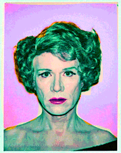 candypriceless:  Andy Warhol “Self-Portraits in Drag” Polaroids,