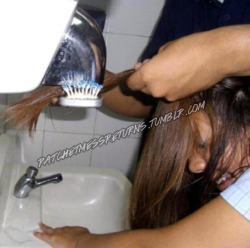 ratchetmessreturns:  that school bathroom hairdresser struggle