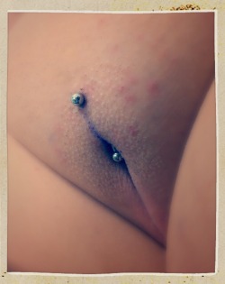 lolafmt:  Fresh Christina Piercing with L bar,  Thanks to my