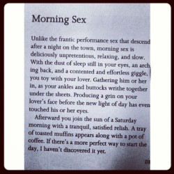Yup…I fully agree #morningsex