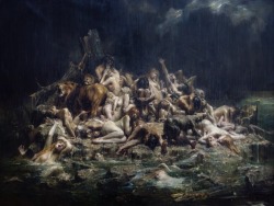 etpuraamor:  Le déluge de Noe et les compagnons  Léon Comerre