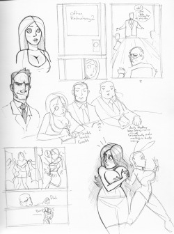 Some old sketches for a comic I was planning on doing as a follow-up
