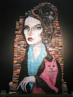 asylum-art:  Painted Book Sculptures byMike Stilkey, “Full