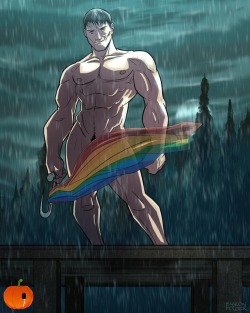 byronpowerart:  I Know What You Did Last Pride Homoween Day 17