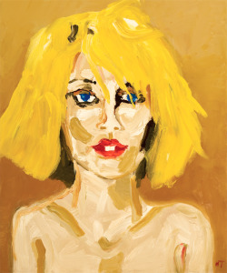 nealturner:   Debbie Harry Oil on canvas 21 ½ by 18 inches 