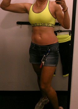 Fitness modeling in my fitting room. Seemed aptly named. Fitty