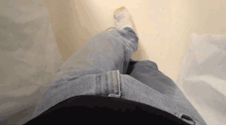 pissjeans:  first person pissing  “I expected better of you,