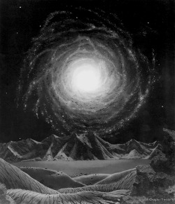 chaosophia218:Chesley Bonestell - The Milky Way Galaxy, 1956.