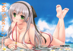 sexybossbabes:  Fun in the water…<3// picture source: Konachan.com