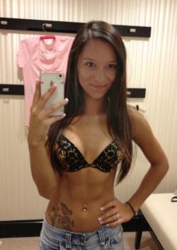 changingroomselfshots:  in the dressing room