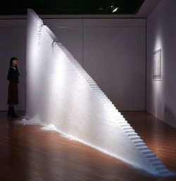  colin-vian:    Motoi Yamamoto’s Crumbling Staircase made