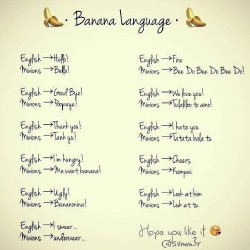 #Minion Language 101 :)