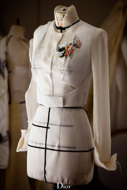 dior:  Conception of the Bodice meets Jacket theme in the Dior