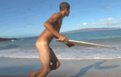 nudestate:  menbeingbeautiful:  Nude surfing.  Negative. That’s
