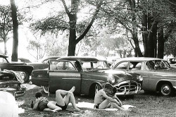 fuckyeahvintage-retro:  A public park in Michigan, 1956 © Robert