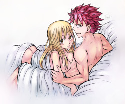 leons-7:  The next NSFW-art with NaLu. But it’s plain. To be