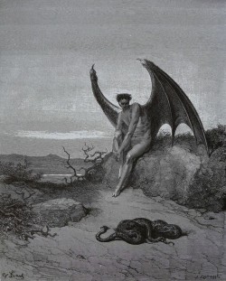 goryhorror: “Lucifer” by: Gustave Doré (1860)