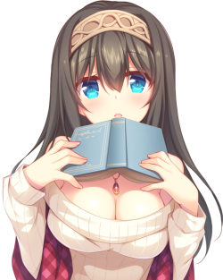 “What are you reading sweetie? It looks very interesting~