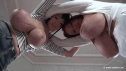 ireallyluvbigboobies:   Hitomi Tanaka and Nadine Jansen  
