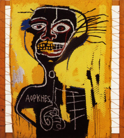 importantmodernart:  Cabeza, 1982Jean-Michel Basquiat