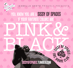 sissyofspades:  We love PINK & BLACK!#sissyofspades #bbc