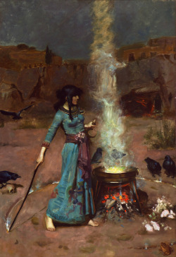 theghostdiaries:  The Magic Circle, 1886 (oil on canvas) by John