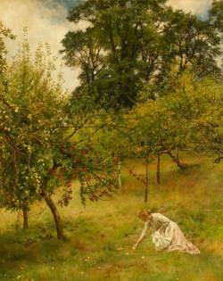 endlessquestion:  John Collier - A Devonshire Orchard 