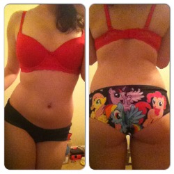 fitandkinky:  adorable “my little pony” panties huh? I should